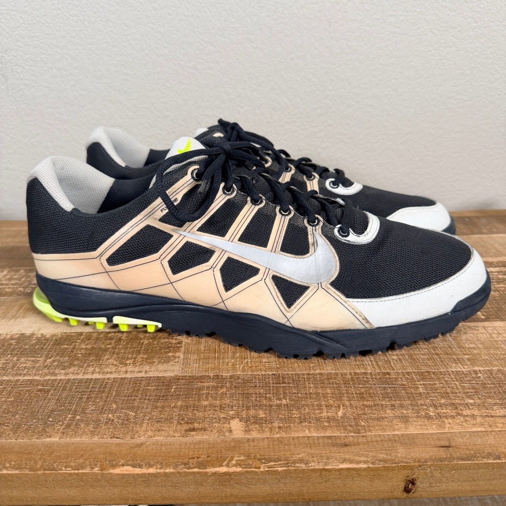 Nike Air Range Waterproof Spikeless Golf Shoes Mens 14 Black Flywire 533093-004